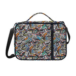 Old Cassette Tape Print Shoulder Strap Bible Bag