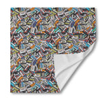 Old Cassette Tape Print Silk Bandana