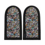 Old Cassette Tape Print Skillet Handle Cover