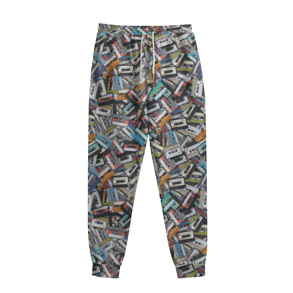 Old Cassette Tape Print Sweatpants