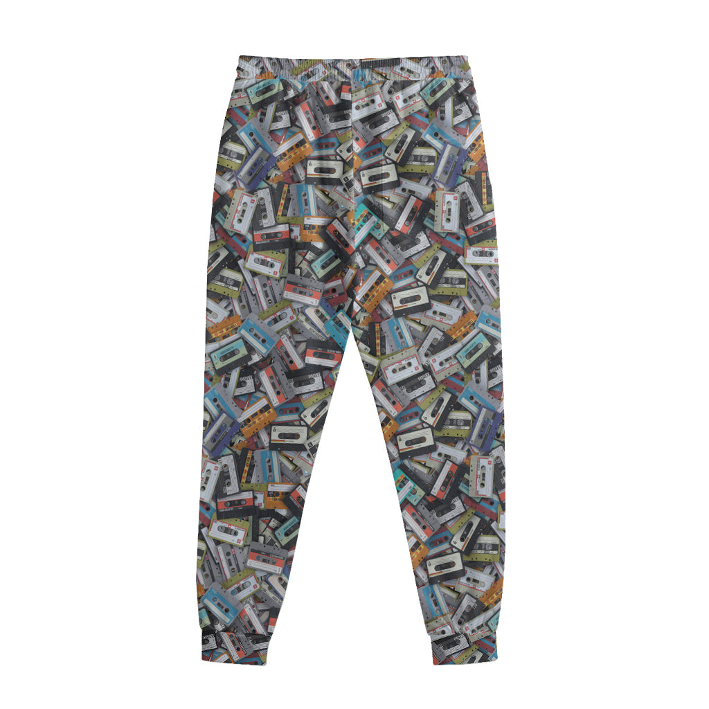 Old Cassette Tape Print Sweatpants