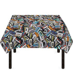 Old Cassette Tape Print Tablecloth
