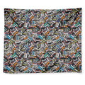 Old Cassette Tape Print Tapestry