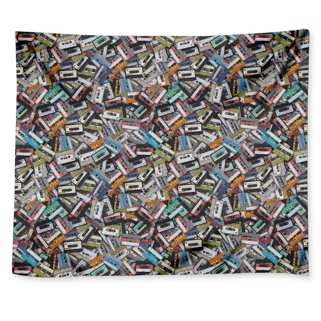 Old Cassette Tape Print Tapestry
