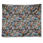 Old Cassette Tape Print Tapestry