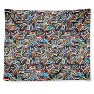 Old Cassette Tape Print Tapestry