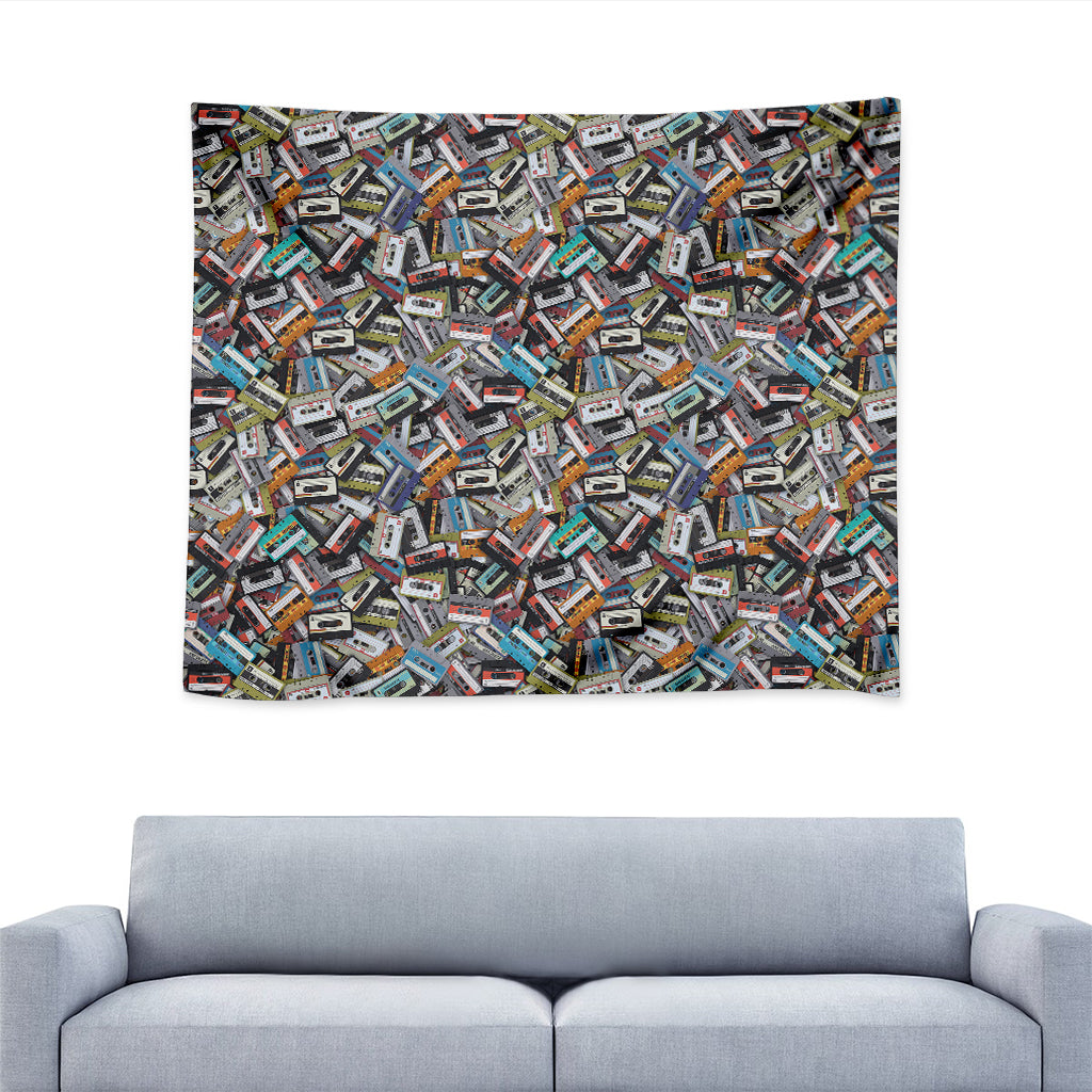 Old Cassette Tape Print Tapestry