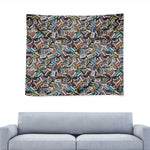 Old Cassette Tape Print Tapestry