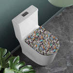Old Cassette Tape Print Toilet Lid Cover