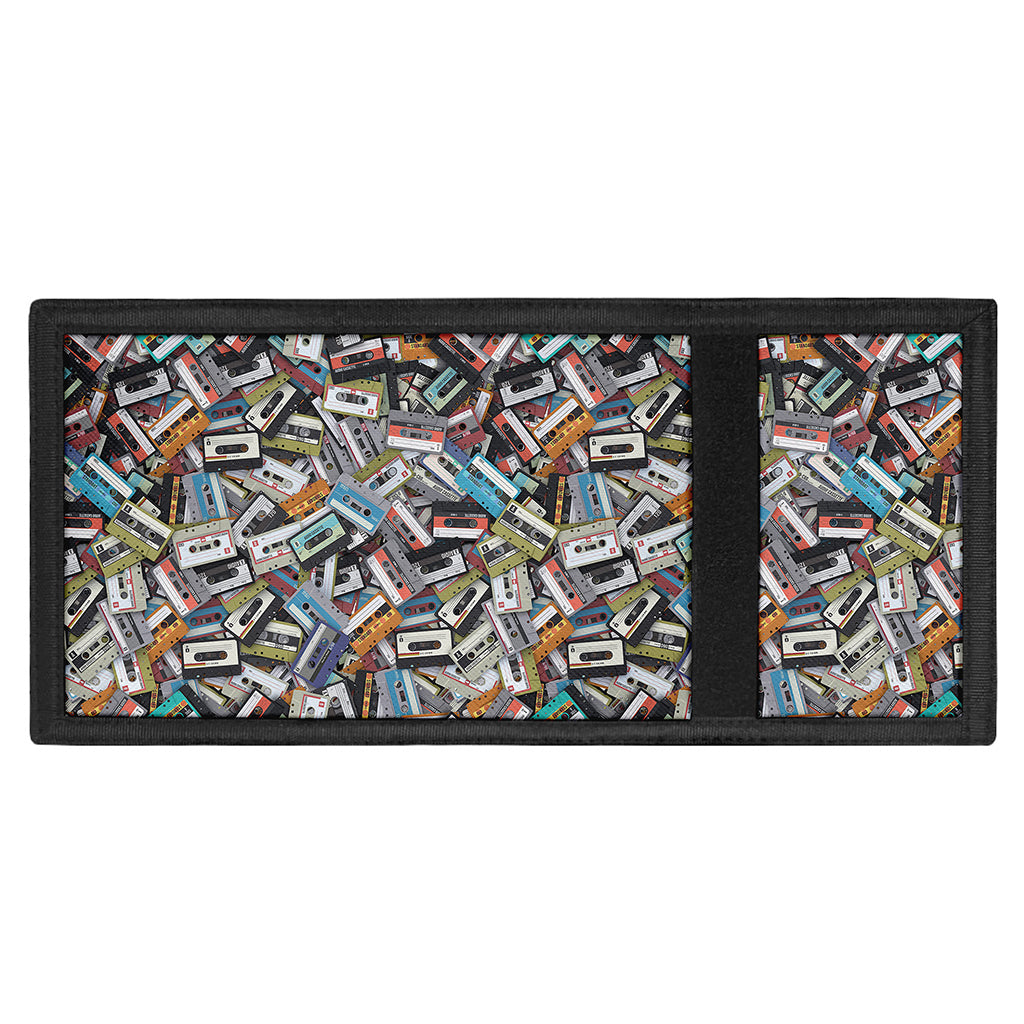 Old Cassette Tape Print Trifold Wallet