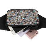Old Cassette Tape Print Waist Bag