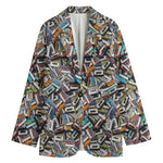 Old Cassette Tape Print Women's Blazer