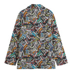 Old Cassette Tape Print Women's Blazer