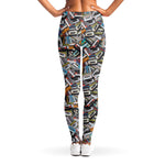 Old Cassette Tape Print Women's Leggings