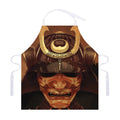 Old Japanese Samurai Mask Print Adjustable Apron