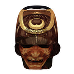 Old Japanese Samurai Mask Print Baby Seat Cover