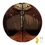 Old Japanese Samurai Mask Print Basketball