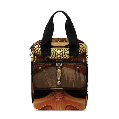 Old Japanese Samurai Mask Print Bible Tote Bag