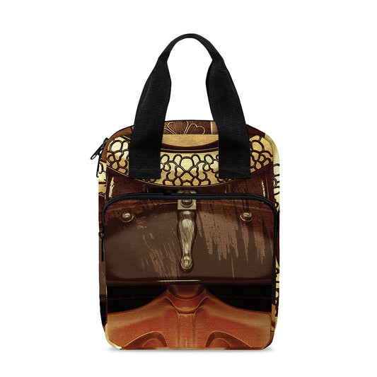 Old Japanese Samurai Mask Print Bible Tote Bag