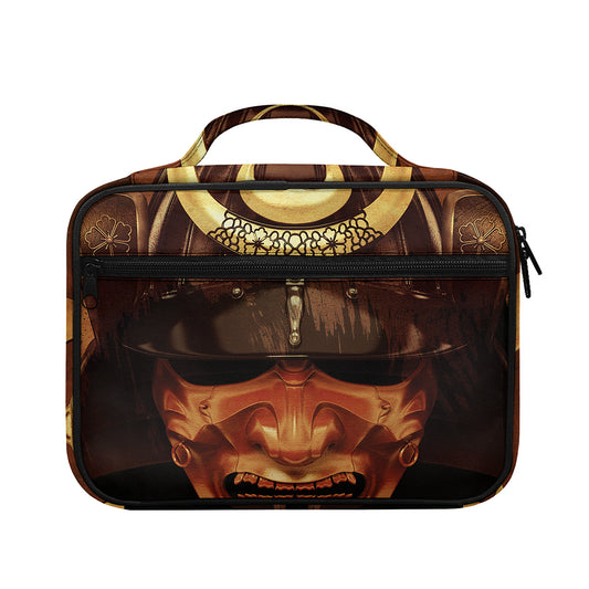 Old Japanese Samurai Mask Print Briefcase Bible Bag