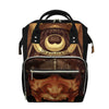 Old Japanese Samurai Mask Print Diaper Bag