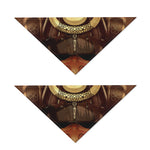 Old Japanese Samurai Mask Print Dog Bandana
