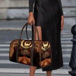 Old Japanese Samurai Mask Print Duffle Bag