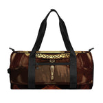 Old Japanese Samurai Mask Print Gym Bag