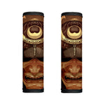 Old Japanese Samurai Mask Print Handle Covers