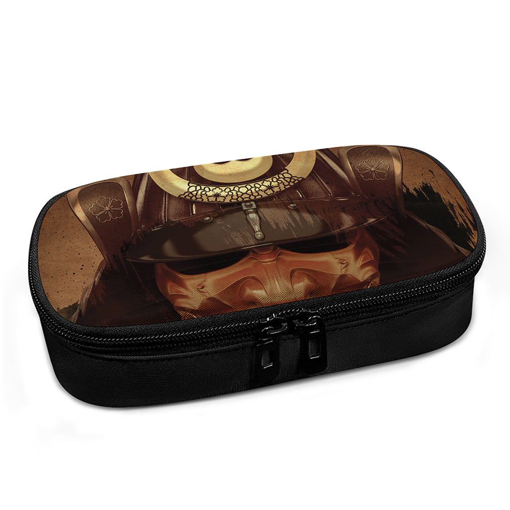 Old Japanese Samurai Mask Print Insulin Cooler Travel Case