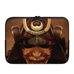 Old Japanese Samurai Mask Print Laptop Sleeve