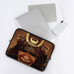 Old Japanese Samurai Mask Print Laptop Sleeve