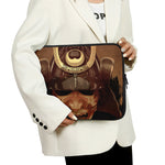Old Japanese Samurai Mask Print Laptop Sleeve