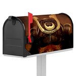 Old Japanese Samurai Mask Print Mailbox Cover