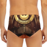 Old Japanese Samurai Mask Print Men's Triangle Swim Briefs