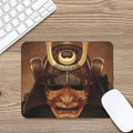 Old Japanese Samurai Mask Print Mouse Pad