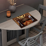 Old Japanese Samurai Mask Print Placemat