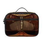 Old Japanese Samurai Mask Print Portable Lunch Bag