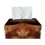 Old Japanese Samurai Mask Print Rectangle Tissue Box Cover
