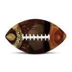 Old Japanese Samurai Mask Print Rugby Ball