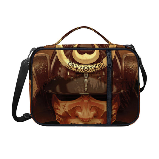 Old Japanese Samurai Mask Print Shoulder Strap Bible Bag