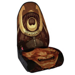 Old Japanese Samurai Mask Print Waterproof Car Seat Cover
