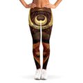 Old Japanese Samurai Mask Print Women's Leggings