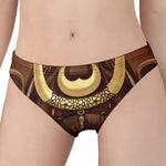 Old Japanese Samurai Mask Print Women's Panties