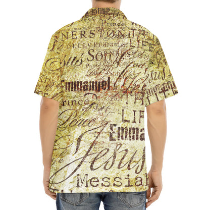Old Religious Words Print Aloha Shirt