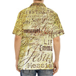 Old Religious Words Print Aloha Shirt