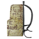 Old Religious Words Print Backpack