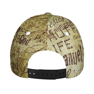 Old Religious Words Print Baseball Cap