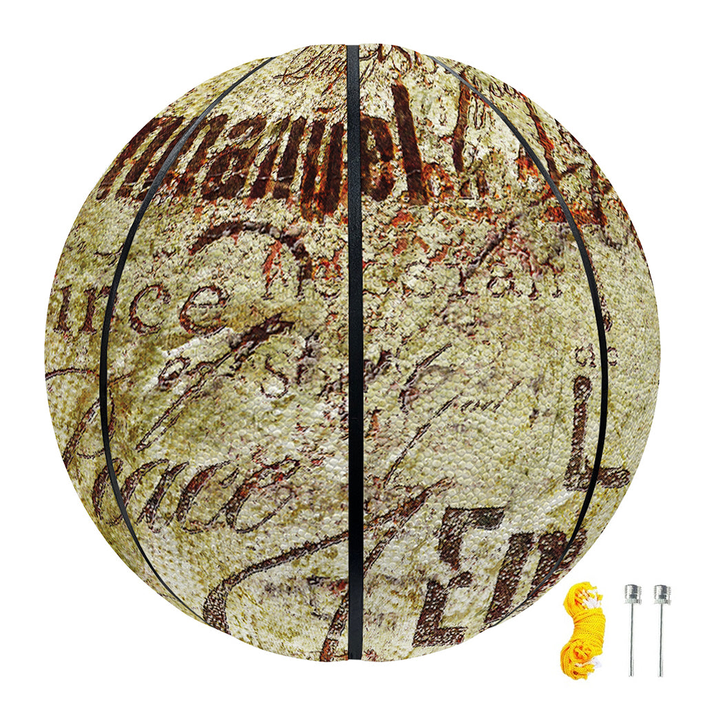 Old Religious Words Print Basketball