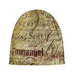 Old Religious Words Print Beanie